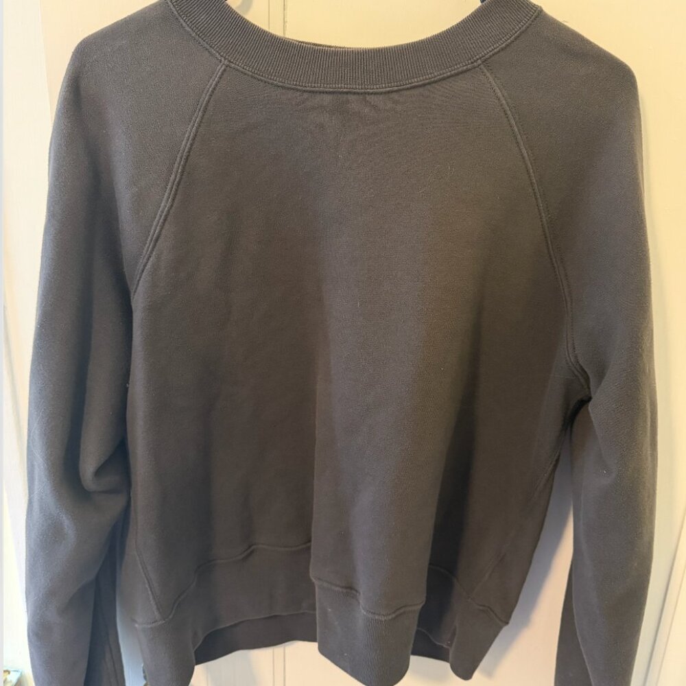 Abercrombie & Fitch Soft A&F Essentials Crewneck – Charcoal – Size Small